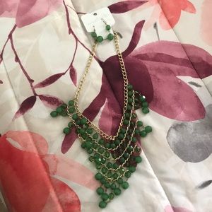 Earrings and necklace set